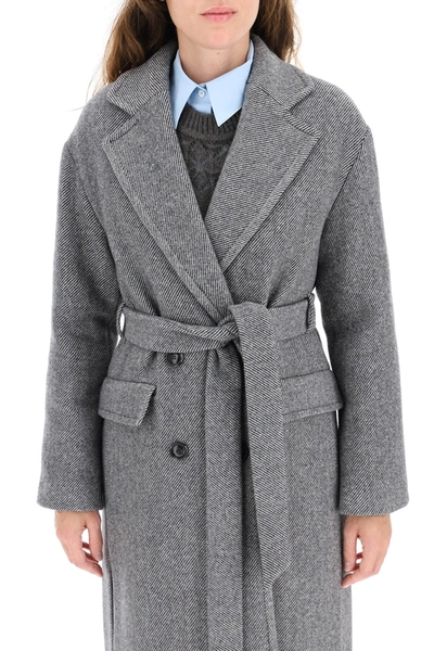 Shop Pinko Giacomo Coat In Grey