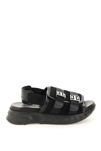 Shop Givenchy Marshmallow Sandals In Black