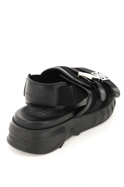 Shop Givenchy Marshmallow Sandals In Black