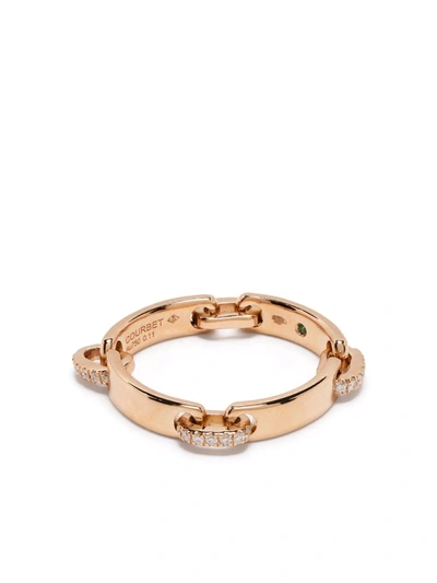 Shop Courbet 18kt Recycled Rose Gold Celeste Laboratory-grown Diamond Band Ring In 粉色