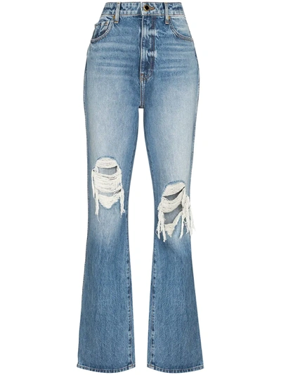 DANIELLE HIGH-WAISTED DISTRESSED JEANS