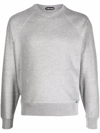 Shop Tom Ford Raglan-sleeve Logo Sweatshirt In 灰色