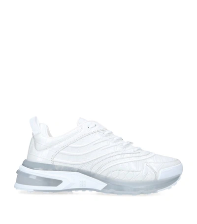 Shop Givenchy Leather Giv 1 Sneakers In White