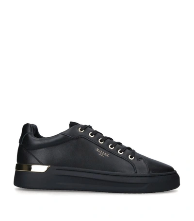 Shop Mallet Leather Grftr Sneakers In Black