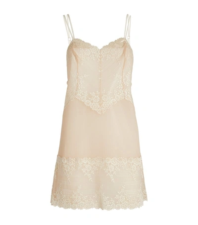 Shop Wacoal Lace Chemise In Nude
