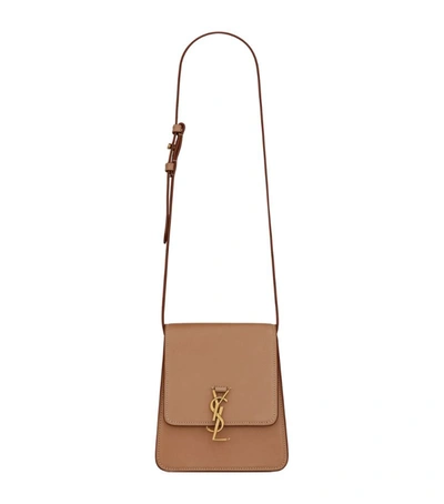 Shop Saint Laurent North/south Kaia Satchel In Beige