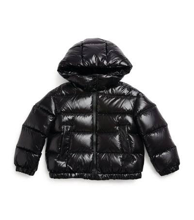 Shop Moncler Hooded Fustet Jacket (8-10 Years) In Black