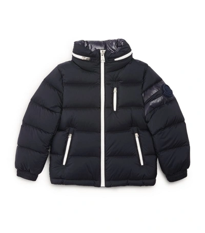 Shop Moncler Padded Delaume Jacket (8-10 Years) In Blue