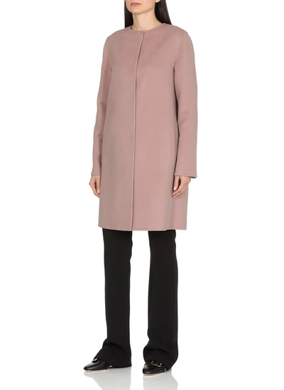Shop Manzoni 24 Coats Pink In Dusty Rose