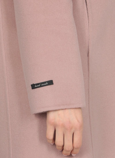 Shop Manzoni 24 Coats Pink In Dusty Rose