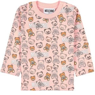 Shop Moschino Pink Multi Bear T-shirt