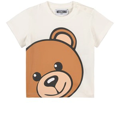 Shop Moschino White Big Bear T-shirt