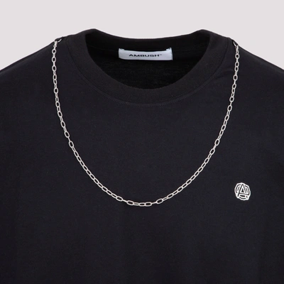 Shop Ambush Chain Collar T-shirt Tshirt In Black
