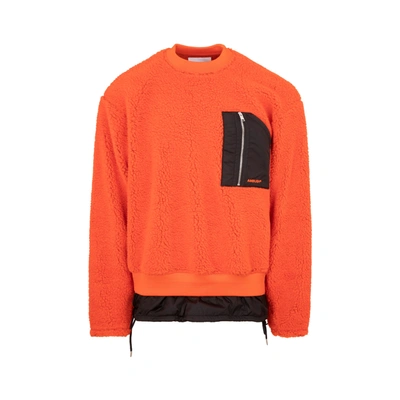 Shop Ambush Wool Fleece Top Tshirt In Yellow &amp; Orange