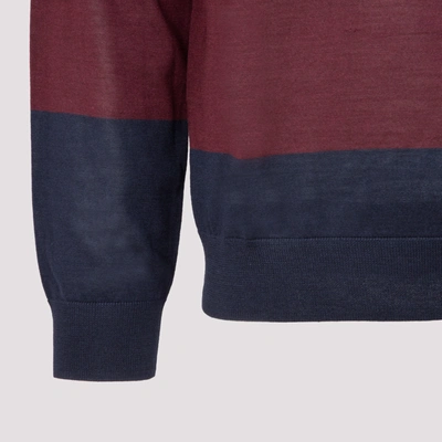 Shop Paul Smith Wool And Silk Sweater In Blue