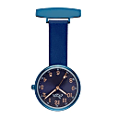 Bermuda Watch Company Venus Interchangeable Rose Gold/blue Mesh In Gold/blue