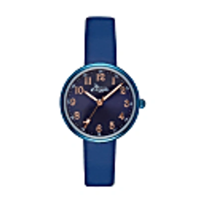 Bermuda Watch Company Venus Interchangeable Rose Gold/blue Mesh In Gold/blue