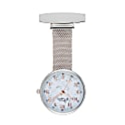 Bermuda Watch Company Venus Interchangeable Marble/salmon/silver Mesh In Marble/salmon/silver