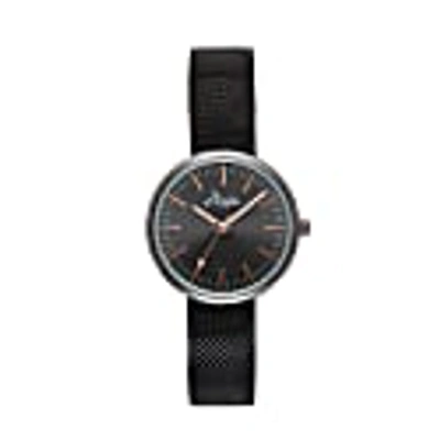 Bermuda Watch Company Venus Interchangeable Rose Gold/gunmetal/grey Leather In Gold/gunmetal/grey