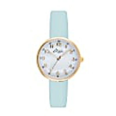 Bermuda Watch Company Venus Interchangeable/mother Of Pearl/gold Mesh/blue Leather In Mesh/blue