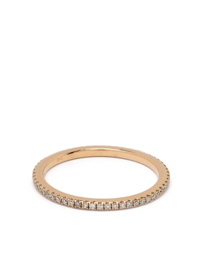 Shop Djula 18kt Rose Gold Engagement Diamond Ring In Rosa
