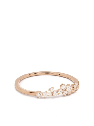 Shop Djula 18kt Rose Gold Little Fairy Tale Diamond Ring In Rosa