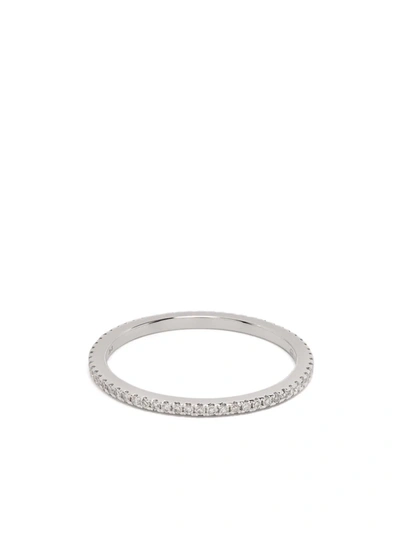 Shop Djula 18kt White Gold Engagement Diamond Ring In Silber