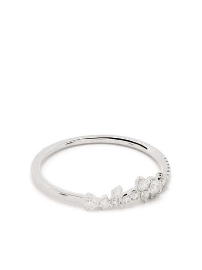 Shop Djula 18kt White Gold Little Fairy Tale Diamond Ring In Silber