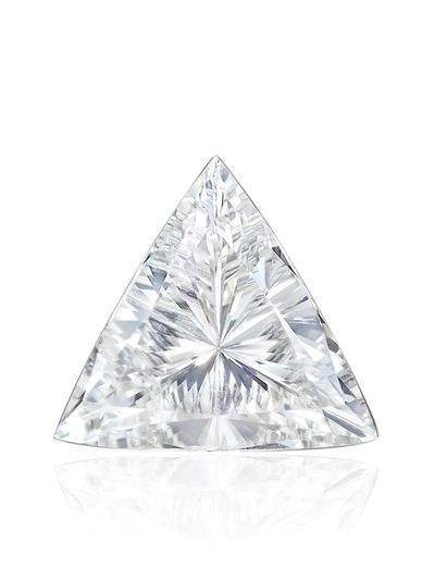 Shop Maria Tash 18kt White Gold Triangle Diamond Stud Earring