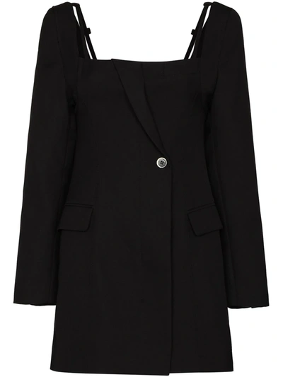 Shop Jacquemus La Robe Maniu Mini-dress In Black