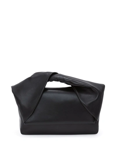 Shop Jw Anderson Large Twister Crossbody Bag In Black