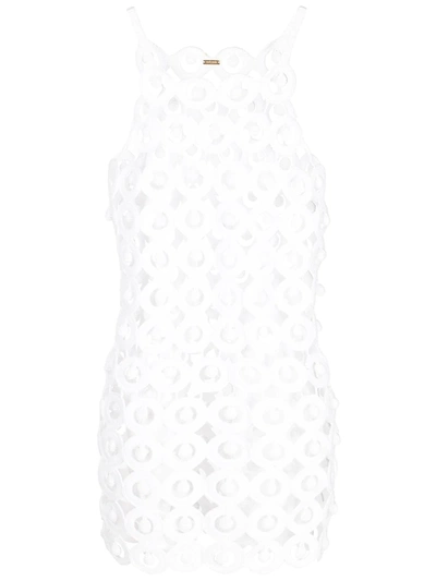 Cult Gaia Yara Crochet Dress In Weiss