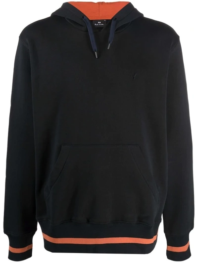 Shop Ps By Paul Smith Logo-print Hoodie In Schwarz