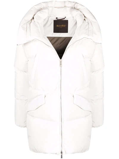 Moorer Calliope-stp Oversize Down Jacket In Weiss