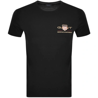 Shop Gant Original Shield Crest T Shirt Black