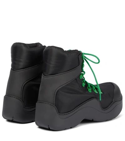 Shop Bottega Veneta Puddle Bomber Ankle Boots In 黑色