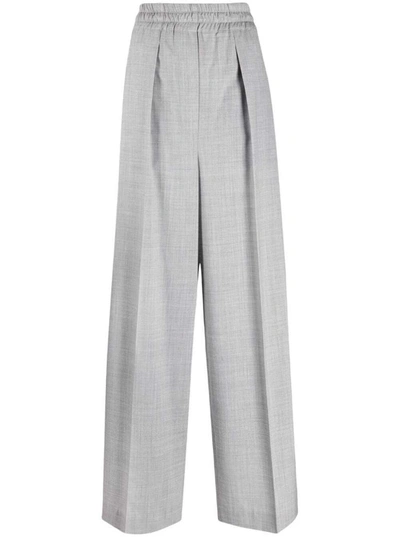 Shop Brunello Cucinelli Pleated Tailored Pants In Grey