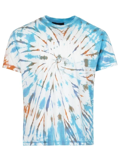 Shop Amiri Core Logo Tie-dye Tee Surf Blue