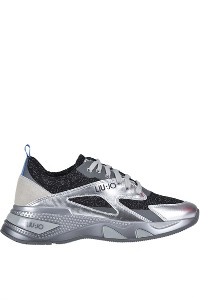 Shop Liu •jo Hoa Sneakers In Silver