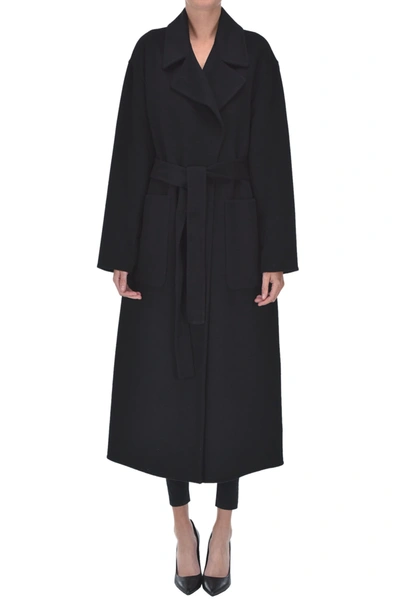 Shop Michael Michael Kors Robe Coat In Black