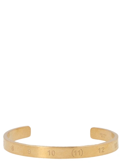 Shop Maison Margiela Numbers Engraved Bracelet In Gold