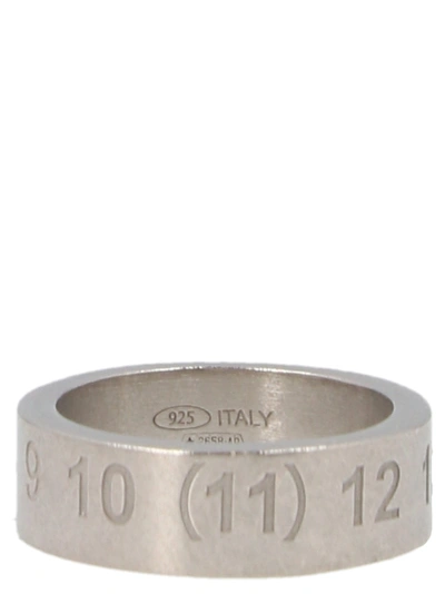 Shop Maison Margiela Numbers Ring In Silver