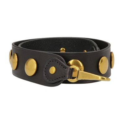 Shop Jérôme Dreyfuss Festival Shoulder Strap In Noir Brass