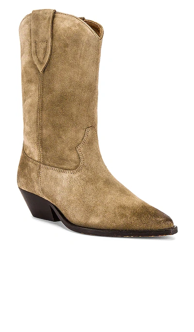 Shop Isabel Marant Duerto Boot In Taupe