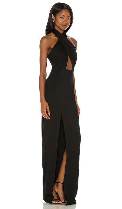Amanda Uprichard X Revolve Zahara Gown In 黑色