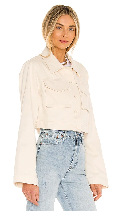 Shop Lovers & Friends Angeles Cropped Jacket In Ivory