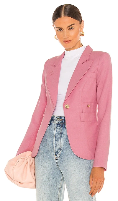 Shop Smythe Classic Duchess Blazer In 颠覆粉