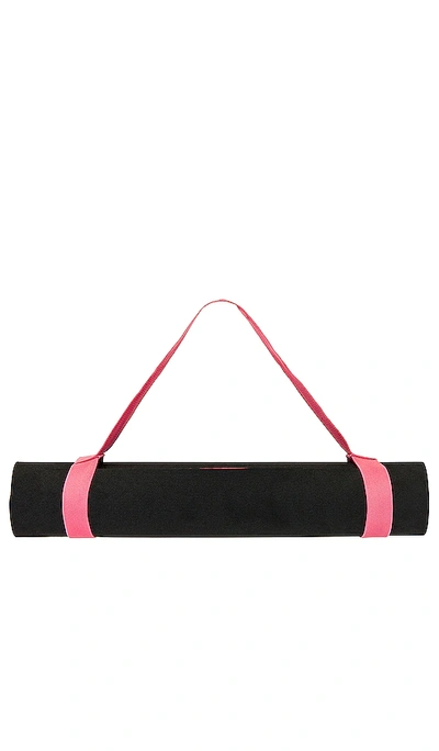 Shop Adidas By Stella Mccartney Asmc Yoga Mat In Black & Hazy Rose