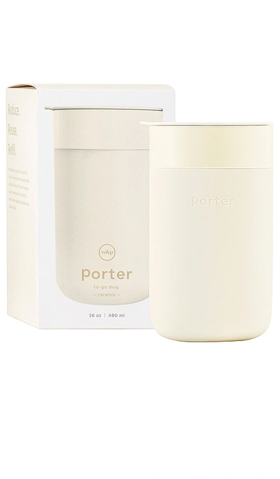 Shop W&p Porter Mug 16 oz In 奶油色