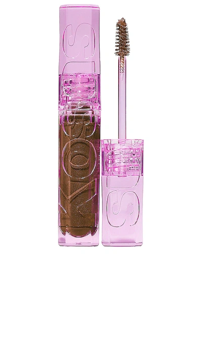 Shop Kosas Air Brow Tinted Volumizing Treatment Gel In Medium Chocolate Brown